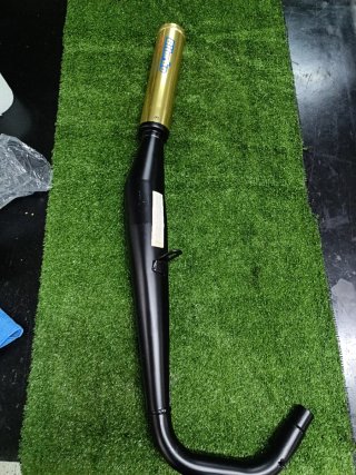 Tubo Escape Biturbo Rieju RV50 Cola Oro