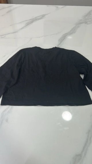 Camiseta Fila Negra Logo Rose Gold Talla S