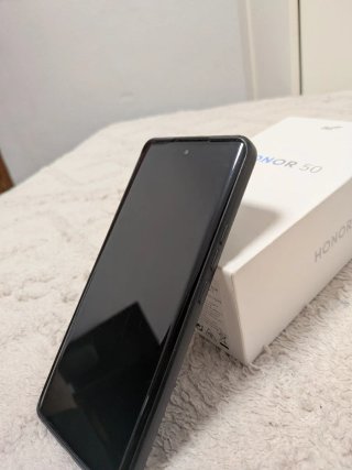 Honor 50 256/8GB Negro con funda y caja