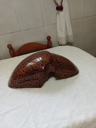 Guardabarro(serpiente piton) vinilo MOTO