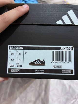 Zapatillas Adidas Barreda Negras Blancas