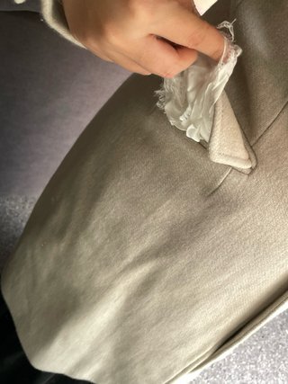 Abrigo Zara Manteco Beige
