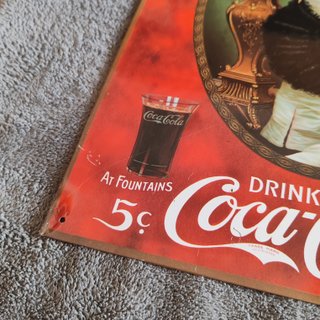 Placa Decorativa Metal Coca-Cola 35x25cm