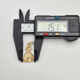 Colgante de oro de 18k. Virgen. 3.32 g