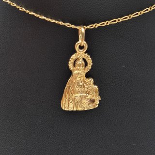 Colgante de oro de 18k. Virgen. 3.32 g