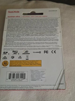 Adaptador microSDXC SanDisk 64 GB