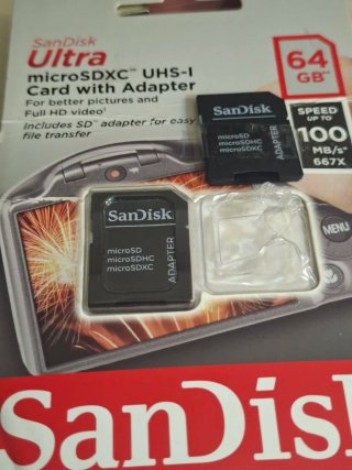 Adaptador microSDXC SanDisk 64 GB