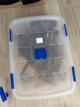 Cajas de almacenamiento transparentes con tapa