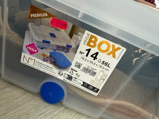 Cajas de almacenamiento transparentes con tapa