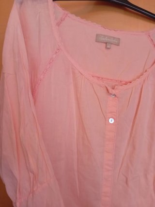 Blusa rosa de manga 3/4