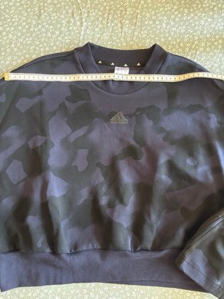 Sudadera crop Adidas Camuflaje Azul