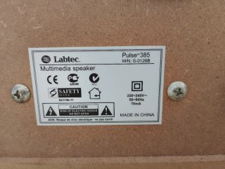 Altavoces Labtec 2.1 Negro/Gris