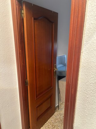 Puertas de madera con cristal