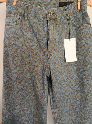 Jeans Zara ZW Collection barrel flores