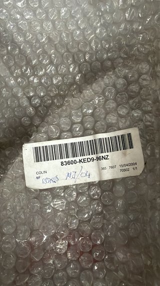 Guardabarros trasero para Kymco, Venox 250. REF. 83600-KED9-96NZ