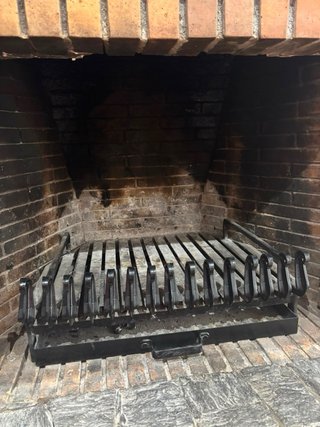 Graella Parrilla de ferro per llar de foc.