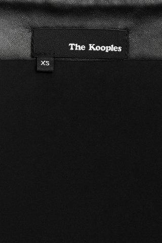 Falda mini cuero The Kooples cremalleras