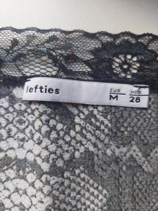 Camisa Lencera Lefties Animal Print Talla M