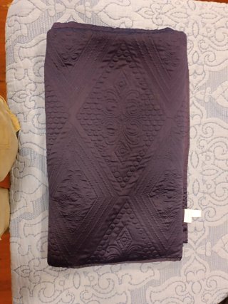 Edredón/Colcha azul marino Cama 135cm