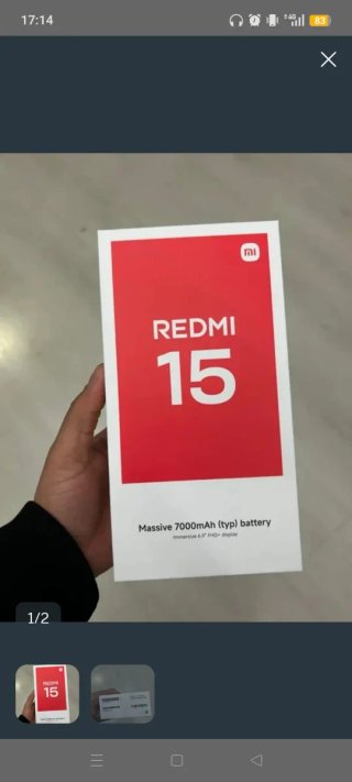 Xiaomi Redmi 15 4G 8GB 256GB Negro