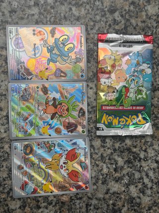 Pack 3 Cartas Pokémon Serie 3 Full Art impolutas