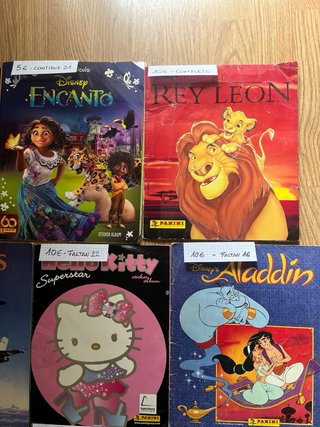 Lote de álbumes de cromos antiguos