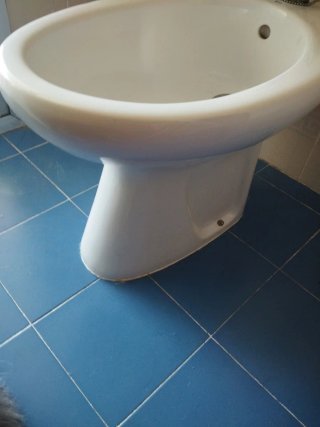 Bidé de cerámica blanco