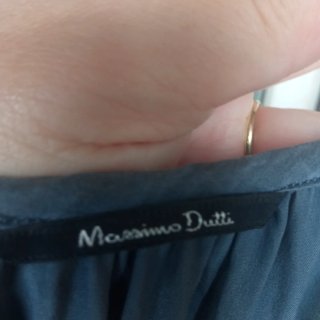 Vestido azul manga corta