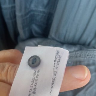 Vestido azul manga corta