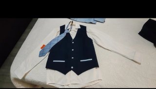 Traje de comunión niño azul Almirante talla 12