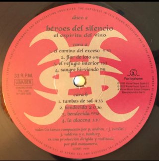 Héroes del Silencio El Espíritu Del Vino 2LP + CD