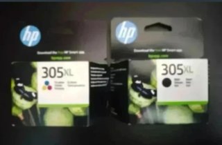 Lote 2 Tinta HP 305XL Color y Negro