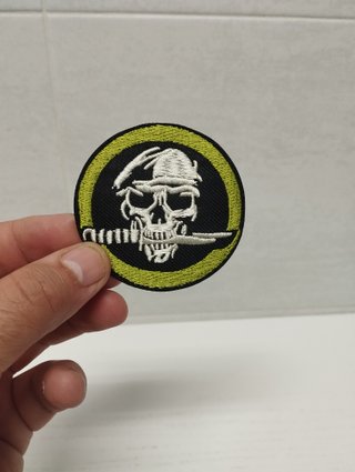 Parche Calavera con Boina Verde