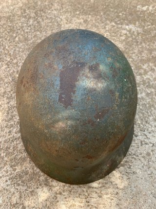 Casco alemán M35 camuflaje original