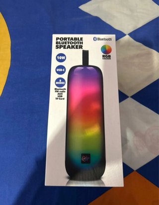 Altavoz Bluetooth Portátil 10W RGB