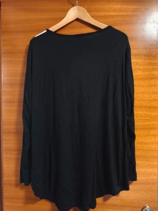 Camiseta manga larga estampada