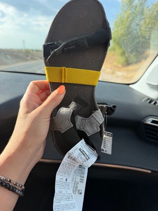 Sandalias Trekking Barefoot Forclaz Marrón/Gris