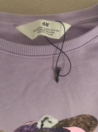 Sudadera Unicornio Lentejuelas Morada Talla...