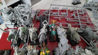 Caballeros Bretonnia + Componentes Warhammer