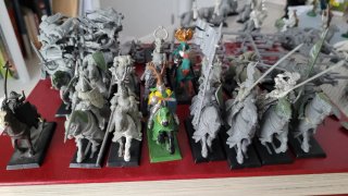 Caballeros Bretonnia + Componentes Warhammer
