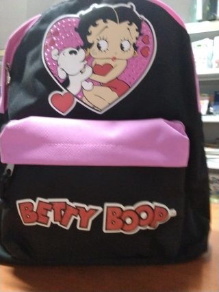 Zaino Betty Boop fucsia e nero