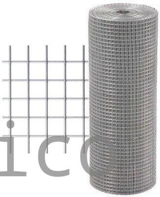 Malla Electrosoldada Galvanizada - 12x12 mm - 1,4 mm - 1x5 m