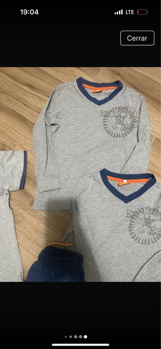 Uniforme escolar 2 camisetas y pantalón corto