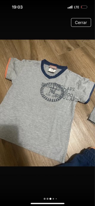Uniforme escolar 2 camisetas y pantalón corto