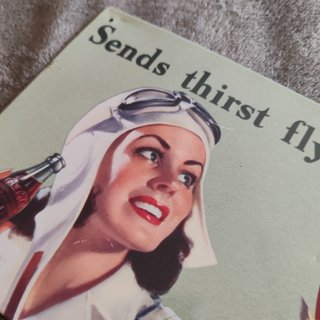 Placa Coca-Cola Sends thirst flying