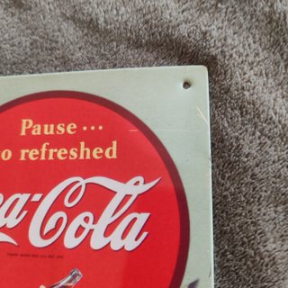 Placa Coca-Cola Sends thirst flying