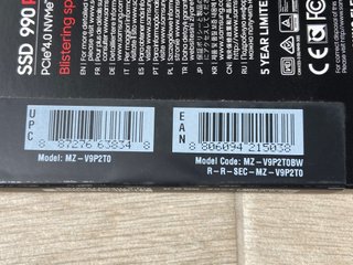 Samsung 990 PRO 2TB SSD NVMe | NUEVO + 3a garantía