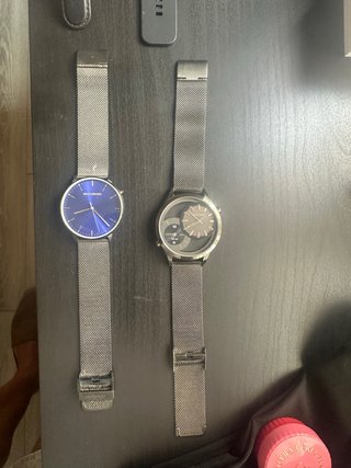 2 Relojes de Malla Metálica