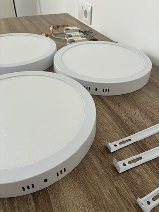 3 Plafones LED 30cm 24W