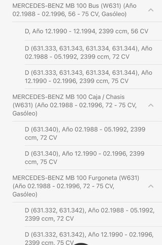 Pompa Freno Mercedes MB100